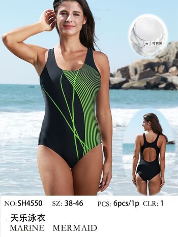 Maillot de bain linéaire classique