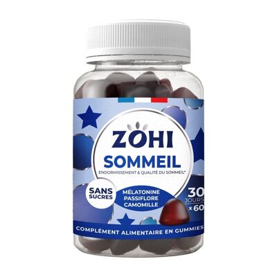 Zohi - Suplemento Alimenticio para Dormir Sabor Fresa, Pastillero 30 días 180g