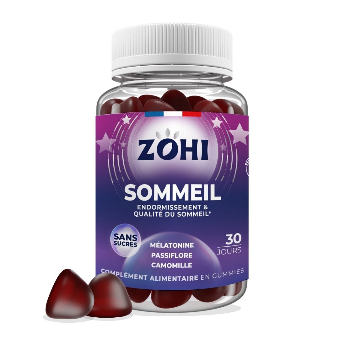 Zohi - Schlafnahrungsergänzungsmittel Erdbeergeschmack, Pillendose 30 Tage 180g