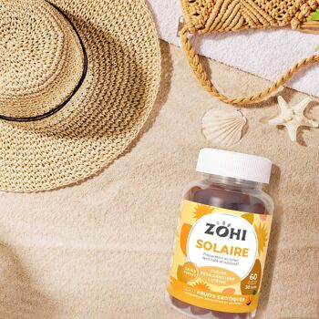 Zohi - Complément Alimentaire Solaire parfum fruits exotiques, Pilulier 30 jours 180g 2