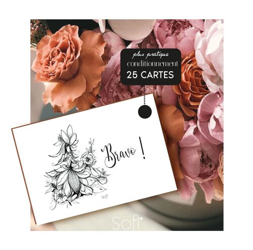 Carte message Fleuriste - Bravo !