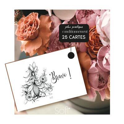 Florist message card - Bravo!