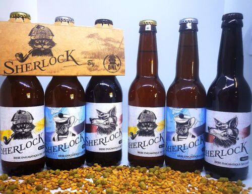 SHERLOCK BLONDE BIO 75cl - Pale Ale | 5° | Bouteille Long Neck 75cl