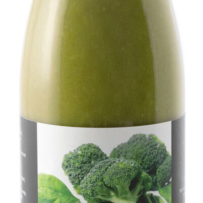 Cream of organic green vegetables