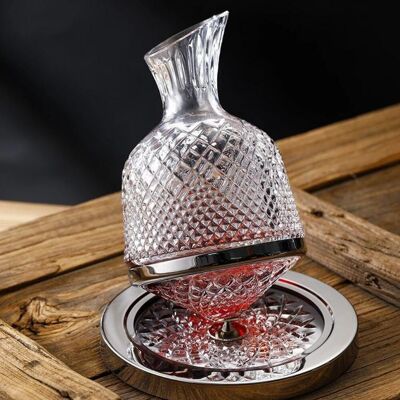 360-Degree Rotating Wine Decanter for Wine Aeration