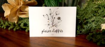 Carte message Fleuriste - Plaisir d'offrir 5