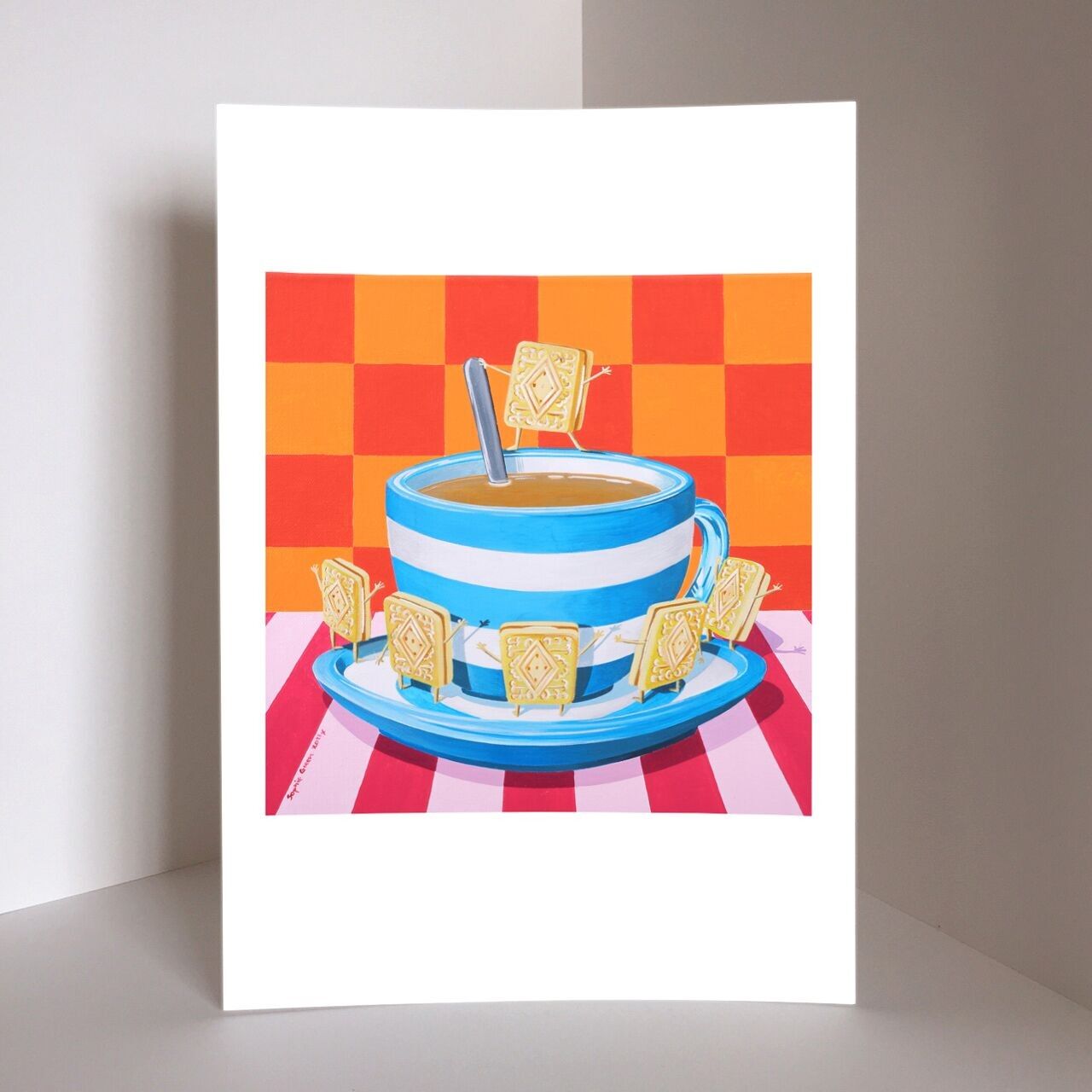 Stampa artistica di crema pasticcera