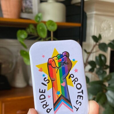 Pride is a protest! fridge magnet
