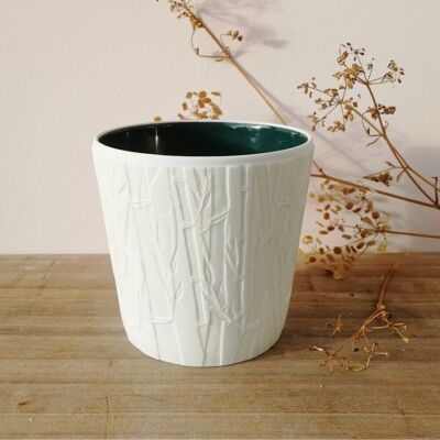 Large Bucolic cup (bamboo engraving)