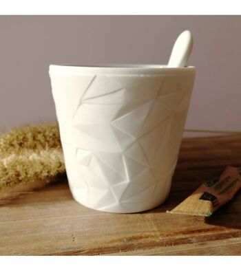 Petite tasse Bucolique (gravure facette)