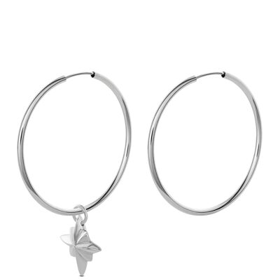 North Star Nomad Hoops Silber