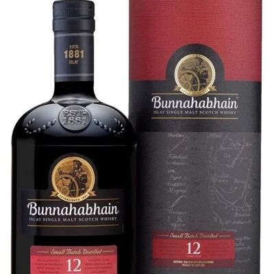 Whisky escocés Bunnahabhain 12 años - Tubo