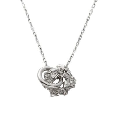 Collier Forever Raw Argent