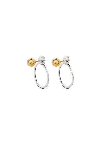 Paire de boucles d'oreilles à accords avec bulle dorée 3