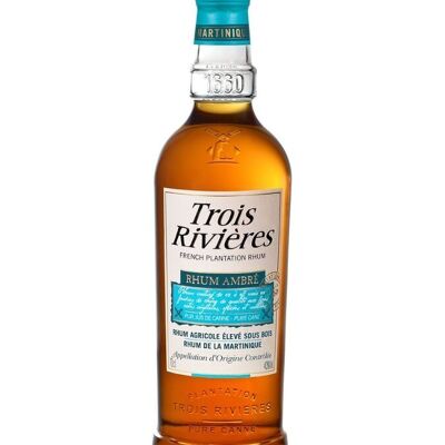 Trois Rivières – Amber Agricole Rum – 40 %