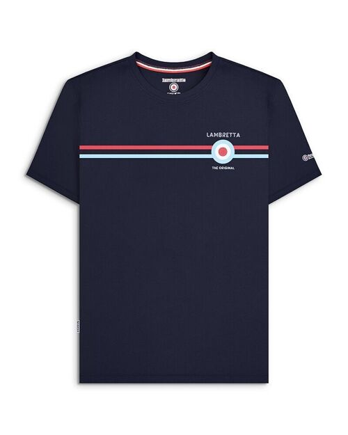 Classic Stripe Tee Navy SS24