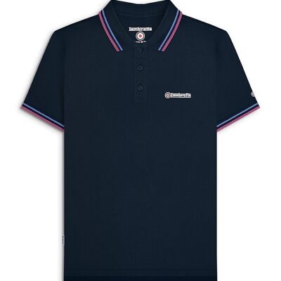 Twin Tipped Polo Navy (Hydrangea/Red Violet) SS24