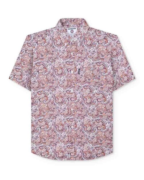 SS Paisley Shirt Rust/White SS24