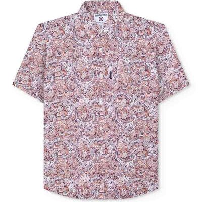 Chemise SS Paisley Rouille/Blanc SS24