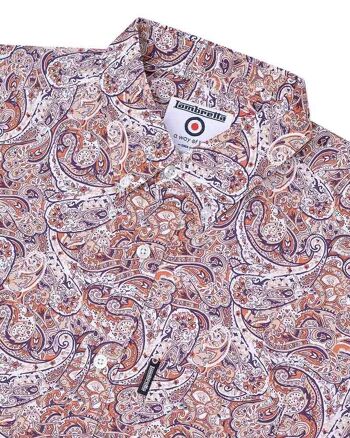 Chemise SS Paisley Rouille/Blanc SS24 2