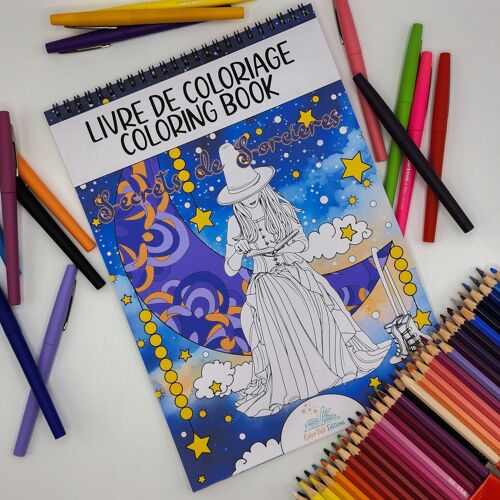 Livre de Coloriages pour adultes, Secrets de Sorcières