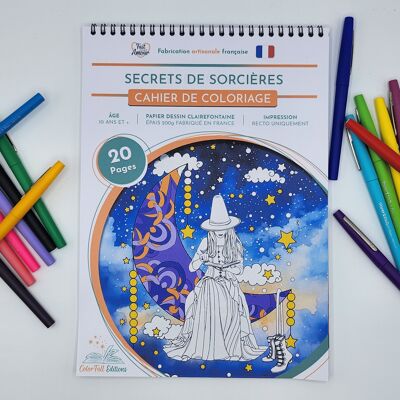 Livre de Coloriages pour adultes, Secrets de Sorcières