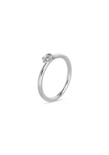 Mini Bague Brut Argent 1