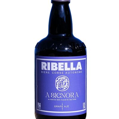 Corsican beer RIBELLA - SIGNORA - Grape Ale with Organic Patrimonio Muscat