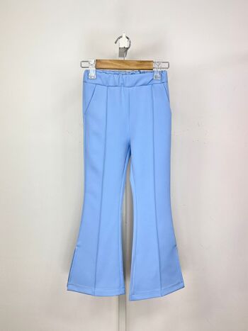 Pantalon flare à fente sur le côté pour fille 7