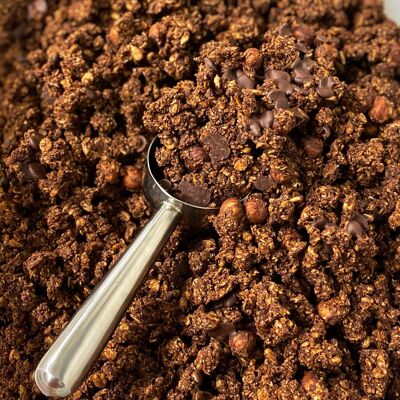 Granola SFUSO 1KG - Cacao e gocce di cioccolato fondente 70% - BIOLOGICO