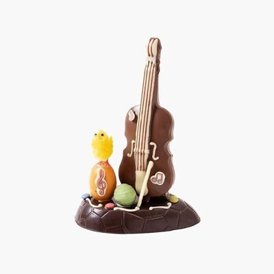 Violino di cioccolato - Figura "muscia" di cioccolato per Pasqua