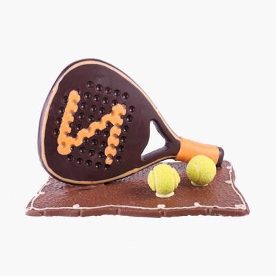 Raqueta de padel  de Chocolate - Figura "deporte" de Chocolate para Pascua