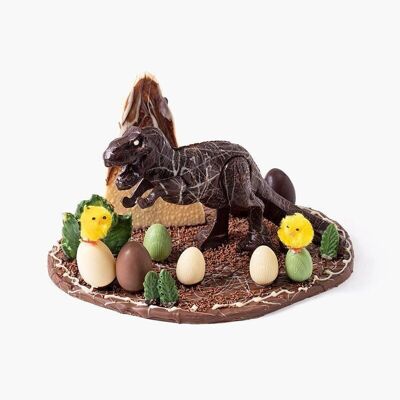 Dinosauro di cioccolato 1 - Figura di animale di cioccolato per Pasqua