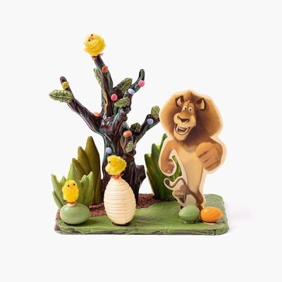 Albero del leone di cioccolato - Figura di cioccolato per Pasqua