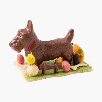 Petit chien de lait - Figurine animal en chocolat au lait pour Pâques