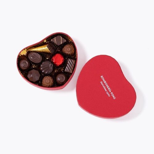 Bombones de chocolate Sin Azúcar - Caja Corazón 150g