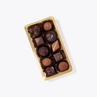 Verschiedene Schokoladenbonbons – 130-g-Schale