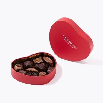 Assortiment de Pralines au Chocolat - Boîte Coeur 150g 3
