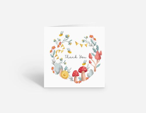 Thank You Floral Card