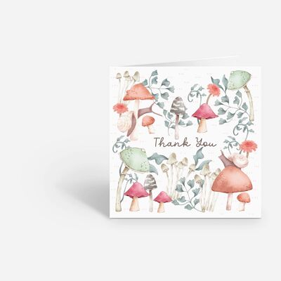 Thank You Card - Floral Art