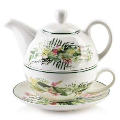 IDYLLIC Jarra con taza TEA FOR ONE 400ml/300ml