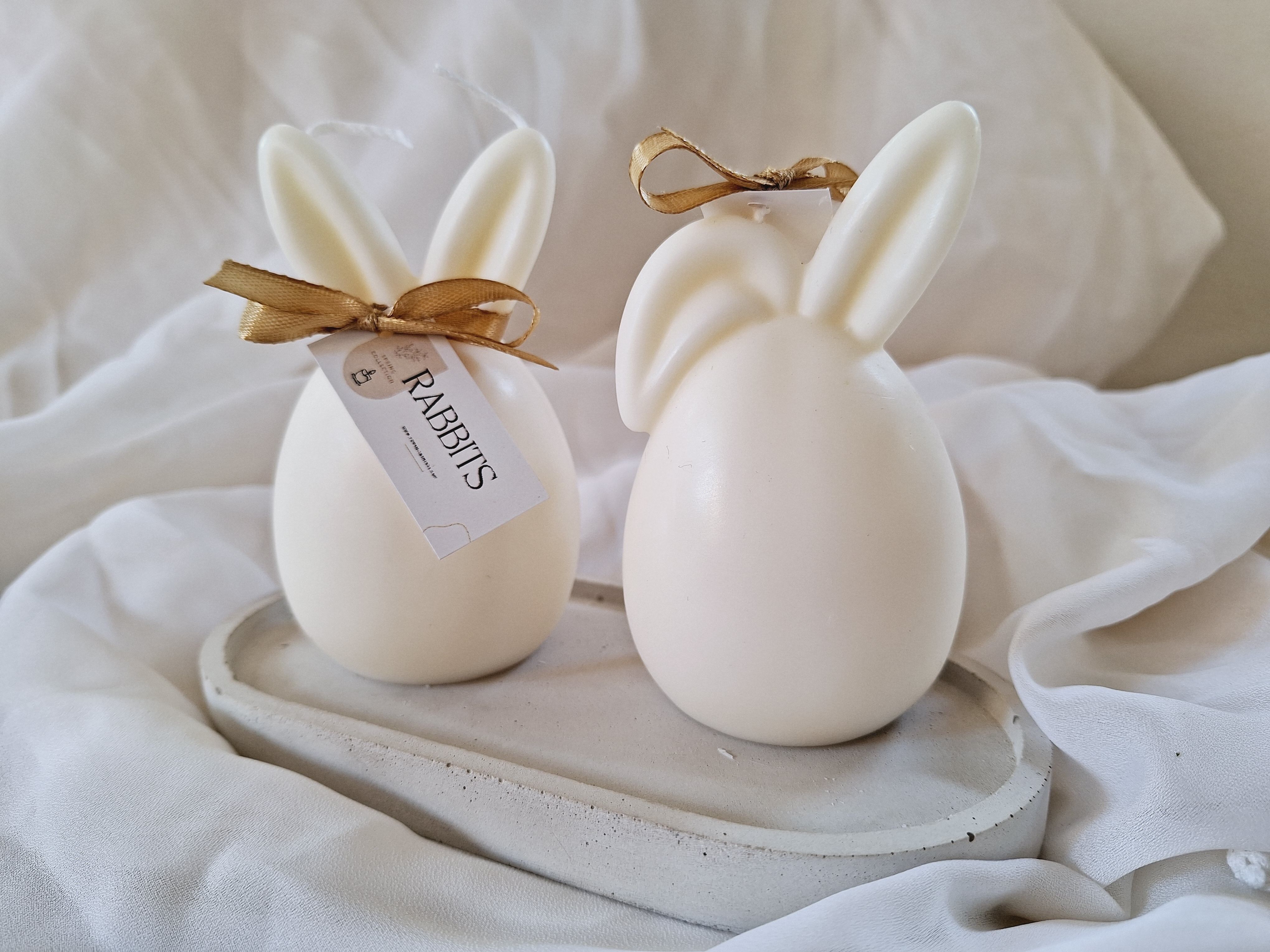 Velas conejos de pascua de ylang-ylang y jazmín (pack 2 uni)