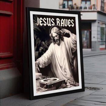 Affiche Jésus Raves 1