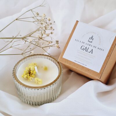 Soy candle in glass jar (mini) sweet orange and sage