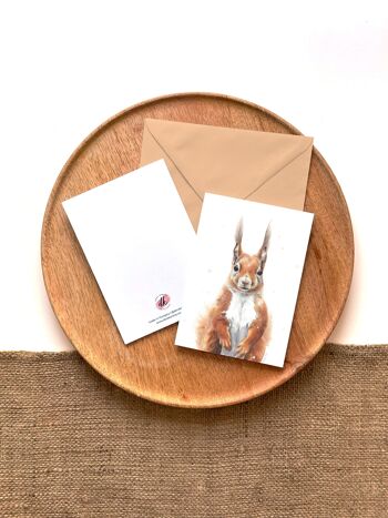 Portrait d'écureuil - Carte de vœux 3