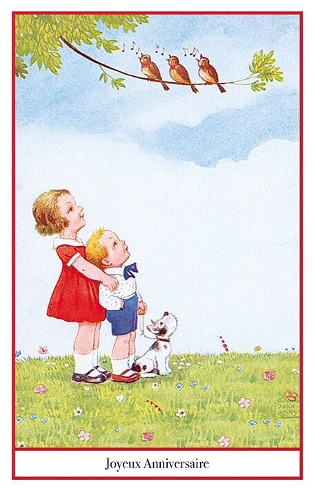 Postkarten-Vogelgezwitscher