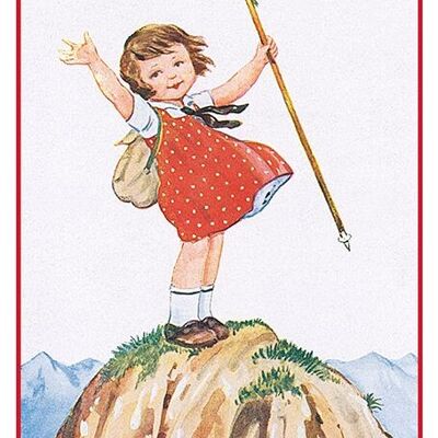 Bergsteiger-Postkarte