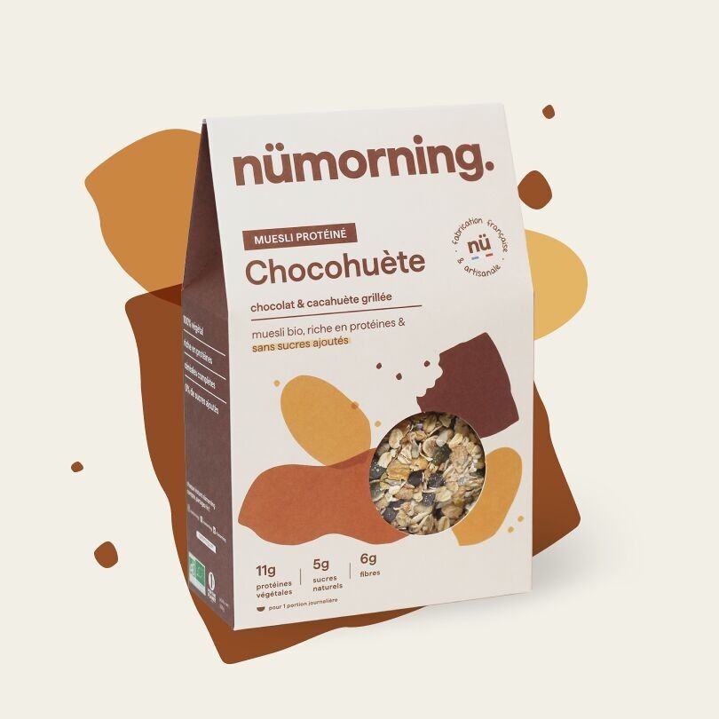 Organic protein muesli chocolate