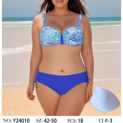 Bedruckter Bandeau-Bikini