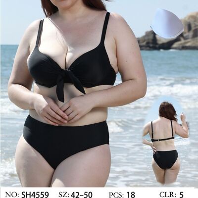 Bikini push-up préformé lisse